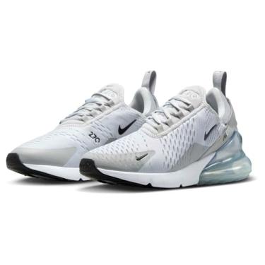 Imagem de Nike Tênis feminino Air Max 270 (AH6789-018, platina pura/cinza fumê claro/prata metálico/preto), Platina pura/cinza fumê claro/prata metálico/preto, 35
