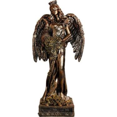Imagem de Estátua da Deusa da Riqueza, Anjo, escultura em resina de 33,7 cm - yi