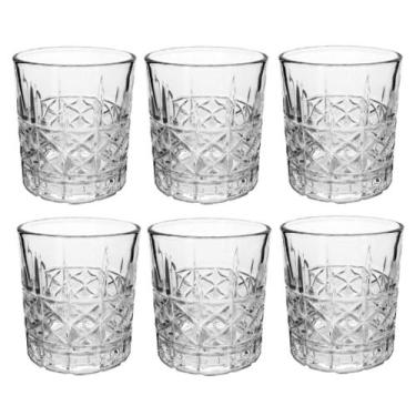 Imagem de Kit 6 Copo para Whisky Drink Luxo Loch Ness Vidro 345ml - Yazi
