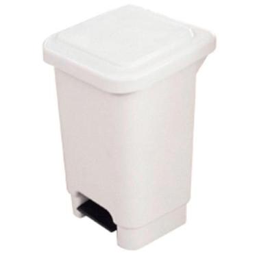 Imagem de Lixeira Branca 25 Litros com Pedal Lar Plásticos - LAR PLASTICOS