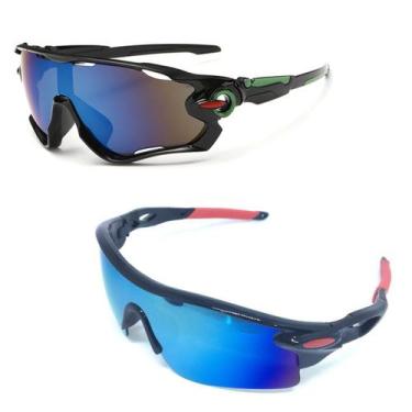 Imagem de Kit 2 Óculos De Sol Esportivo Masculino Feminino Proteção Uv - PENDULA