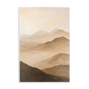 Imagem de Stupell Industries Moody Mountains Foggy Landscape Wall Plaque Art, design by Petal Prints Design, 19 x 13