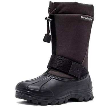 Imagem de HOBIBEAR Botas de neve masculinas de inverno | Isoladas à prova d'água, Marrom, 44