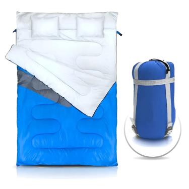 Imagem de Saco De Dormir Nautika Casal Kuple Com Travesseiro -5°c A 5°c
