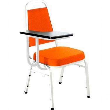 Imagem de Cadeira Universitária Empilhável Linha Hotel Plus Laranja