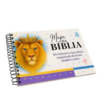 Imagem de Panorama Bíblico Completo Caderno Didático Bíblia Apostila Estudo Mapas Mentais Gênesis a Apocalipse (Capa 2)
