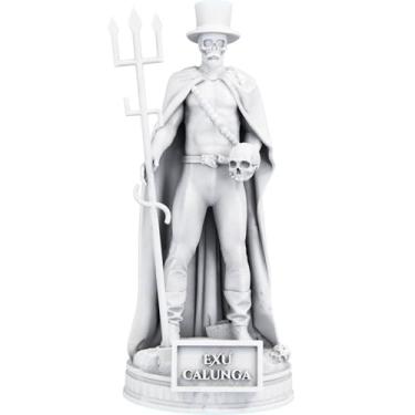 Imagem de Estátua Exu Calunga Umbanda Candomblé (Cor Mármore)
