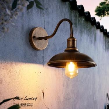 Imagem de Luminária de parede externa LED contemporânea, elétrica, simples e à prova d'água, para varanda, corredor, pátio, portão de casa, hotel, etc. (9206 B Elétrica, 1 unidade)