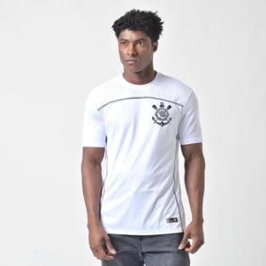 Imagem de Camiseta Masculina Corinthians Fitness Recorte Frontal-Masculino