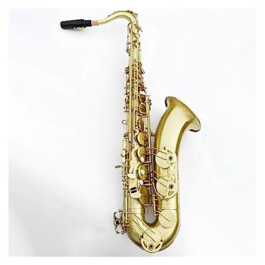 Imagem de Saxofone tenor profissional B Flat French Bare Copper Surface Technology Instrumento de saxofone tenor
