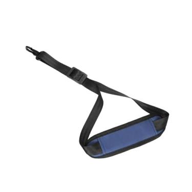 Imagem de harayaa Correia de pescoço para saxofone, com acabamento fino, acolchoada, portátil e leve, para saxofones alto, tenor, barítono e soprano, Azul