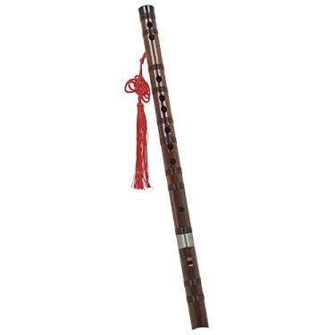 Imagem de Flauta de Sopro de Madeira C D E F G Chave Instrumento Musical Tradicional Chinês Flauta de Bambu Amargo (Cor: Chave C)