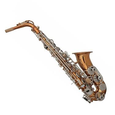 Imagem de Instrumento de Saxofone Alto Esculpido à Mão Instrumentos de Sopro de Saxofone Profissional