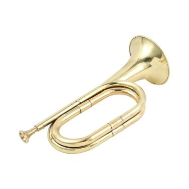 Imagem de Fxzqgnh Trompete Clássico Estilo, Fácil de Tocar, Instrumento Musical para, Festas, Bandas Escolares E Crianças.