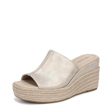 Imagem de LifeStride Sandália feminina Haute Espadrille Wedge, Platino, ouro, 7 Wide