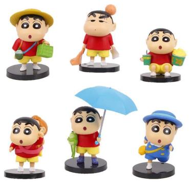 Imagem de Figura Toy Crayons Shins Chans Anime 8 cm 6 unidades/lote colecionável