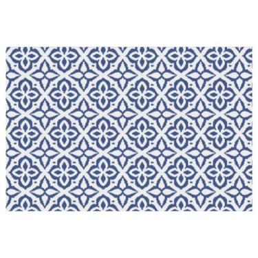 Imagem de SPXMQSS Tapetes de jardim ao ar livre, tapete de plástico reversível para pátio, dobrável, fácil de limpar, para acampamento, deck, praia, piquenique, quintal 122 x 183 cm B