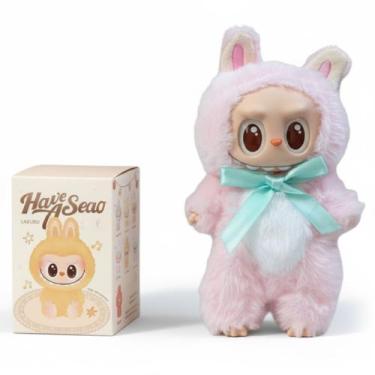 Imagem de Chaveiro Boneco Boneca Labubu 17cm E Selo Inmetro Toyking, Rosa, Laço 