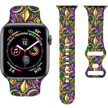 Imagem de Pulseiras de silicone para Apple Watch Ultra Series SE 9, 8, 7, 6, 5, 4, 3, 2 e 1 de 42 mm, 44 mm, 45 mm e 49 mm, para mulheres e homens