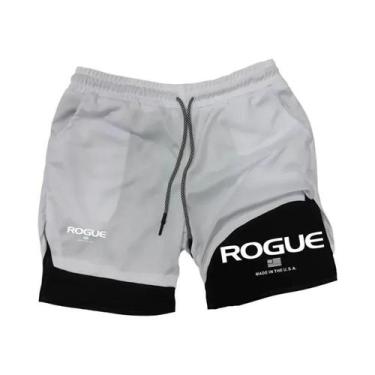 Imagem de Shorts Esportivos Masculinos 2 Em 1 De Camada Dupla Para Quatro Estaçõ