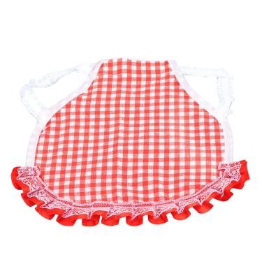 Imagem de Colete xadrez de frango Ainoli com faixa elástica para proteção de costas e asas de frango (Xadrez Vermelho)