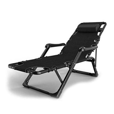 Imagem de YYBOES Espreguiçadeiras, conjuntos de móveis de jardim resistentes, espreguiçadeiras, cadeiras de jardim de acampamento, cadeiras dobráveis reclináveis à prova d'água, espreguiçadeiras de metal para