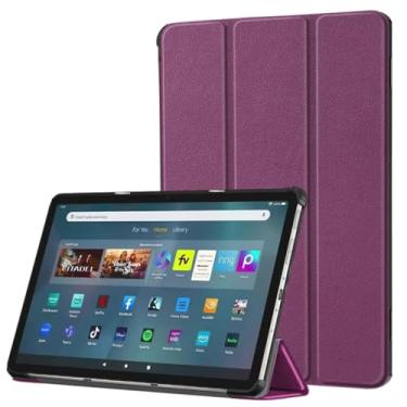 Imagem de Riaour Capa para tablet, capa protetora fina e macia de TPU (poliuretano termoplástico), suporte magnético inteligente, [dormir/despertar] incompatível com tablets iPad Samsung TCL de 11 polegadas