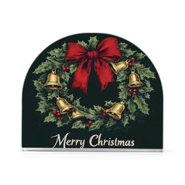 Imagem de Wassud Guirlanda de Natal vintage porta-guardanapos de acrílico, dispensador de guardanapo de papel moderno em forma de U para mesa, cozinha, sala de jantar, bancada 1 peça (comporta 50-60 guardanapos