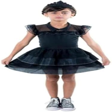 Imagem de Fantasia infantil bruxinha com chapeu e tiara, perfeita para as criancas, magica