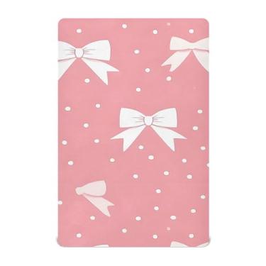 Imagem de xigua Lençóis de berço brancos para meninas e meninos, lençol macio e respirável adequado para berço padrão e cama infantil 71 x 132 cm