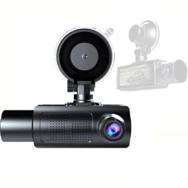 Imagem de Câmera de estrada DVR 1080P Frontal e Interna Gravador Direção com Tela IPS 3 16 Polegadas Ângulo Largo 170 Suporta Visão Noturna Clara Bloqueio Colisão Gravação em Loop