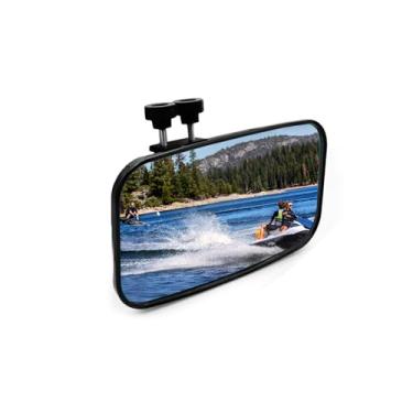 Imagem de Espelho retrovisor para barco, espelhos de barco de 21 x 12 cm, espelho marítimo ajustável para barcos de esqui, pontão, barco, esqui aquático, esportes, wakeboard, surfe