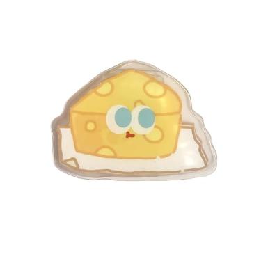 Imagem de Pasta de pão de abacaxi - pasta de documentos com tema de comida fofa para organização de escritório, suporte de arquivo criativo para escola e local de trabalho (queijo)