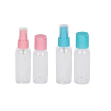 Imagem de Frasco de viagem com 2 peças, liso, pode ser usado para shampoo, condicionador e sabonete liquido. Duravel e reutilizável Ideal para fazer parte dos produtos de viagem