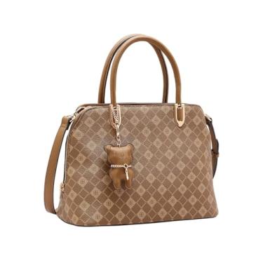 Imagem de Bolsa Feminina Chenson 3485386 – Monograma Elemento Gráfico, Abertura Total, 3 Divisórias – Natural