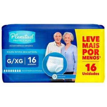 Imagem de Roupa Íntima Descartável Tam. G/XG Plenitud - Protect Plus 16 Unidades