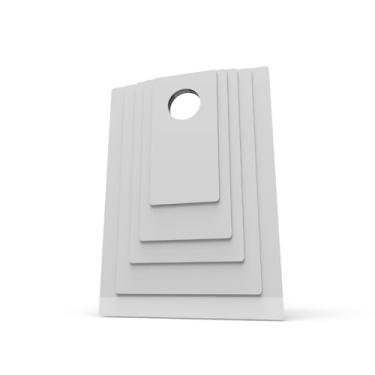 Imagem de Kit de Gabaritos/Moldes para Dobrar Roupas - 5 Moldes, Evita Amassados e Otimiza Espaço, Design Colorido que Combina com Qualquer Closet(Branco)