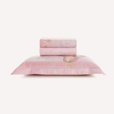 Imagem de Jogo de Cama Infantil Solteiro Karsten 200 Fios 100% Algodão Princesinha