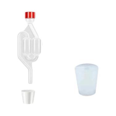 Imagem de Fermentador De Ar S-Shape Para Cerveja Artesanal Com Tampas De Grau Al