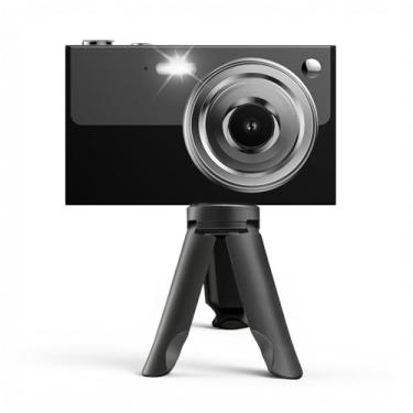 Imagem de Câmera digital, câmera 4K de 64 MP para crianças com tela IPS de 2,8 polegadas, cartão SD de 64 GB e zoom digital de 16 x, câmera compacta compacta e portátil, pequeno presente para meninos e meninas