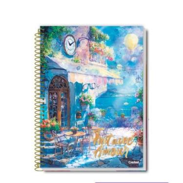 Imagem de Caderno Universitário Grande Luxo Bella Credeal 1 Matéria 80 Folhas Coleção 2026 Tamanho 20x27,5cm Pontos Turísticos (Loja)