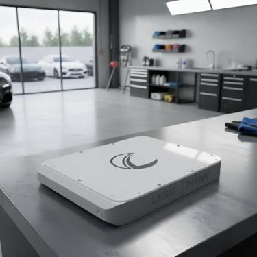 Imagem de Suporte Starlink Mini Para Carro Antena 4 Gen Geração Veicular Magnético Móvel Externo Teto Montagem Plana Com Ímãs Neodímio Emborrachado Case Base Caminhão Trailer Internet (Branca)