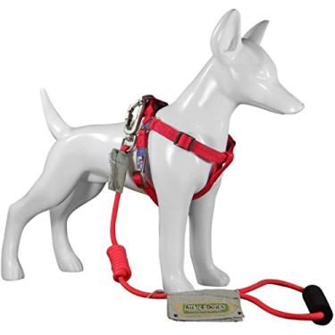 Imagem de Peitoral e Guia Para Cachorro Au Vermelho