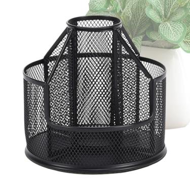 Imagem de Organizador De Canetas Para Secretária,Estante de Armazenamento em Malha Metálica - Organizador De Lápis Para Escritório - Para Lápis De Tesouras Réguas Casa Sala De Aula Estudo Crianças Adultos