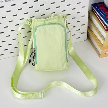 Imagem de Suporte para garrafa de água com alça de ombro, bolsa tiracolo unissex, Verde claro, Simplicidade