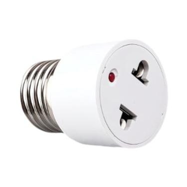 Imagem de Baoblaze Adaptador de lâmpada para tomada E27 para conversor EUA/UE, leve, de 2 pinos, fácil instalação, acessórios de iluminação.