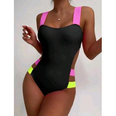 Imagem de Maiô Biquini Com Bojo Neon Praia Piscina Lançamento Verão - Rv Modas, 