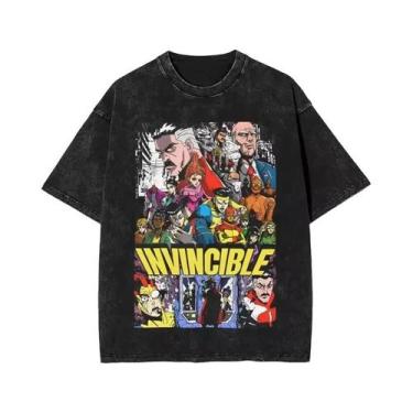Imagem de Camiseta Masculina Retrô Invencível Com Estampa De Desenho Animado Lav