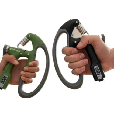 Imagem de Hand Grip Ajustável com Contador para Musculação das Mãos e Antebraço até 100kg(Preto)