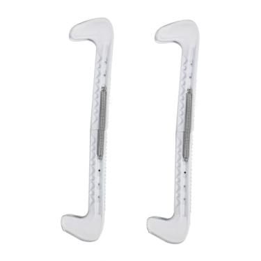 Imagem de Naroote Conjunto de Protetores de Lâmina de Skate de Plástico Ajustável Necessário para Proteção de Patins de Gelo (#1)